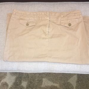 Comfy Khaki, denim feel skirt.